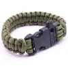 Pulsera de paracord deportes al aire libre cuerda de mano tejida de siete hilos supervivencia aventura camping ciclismo rescate hecho a mano