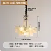 Lustre de sala de estar estilo franco-italiano, luminária de cristal minimalista pós-moderna na cor creme para quarto principal, luminária de cristal de luxo leve para sala de jantar