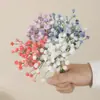 Ramo de flores artificiales de gypsophila de plástico suave para decoración de escenas, flores de boda realistas de alta gama, flores artificiales