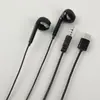 Fones de Ouvido Intra-auriculares com Controle Fio Cross-border Mais Vendidos para Chamada de Celular Plugues de Ouvido Tipo Redondo 3.5mm Tipo C Plano Fone de Ouvido com Fio