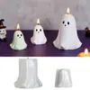 Molde de Silicona para Vela Fantasma de Halloween Molde para Vela Aromática con Forma de Fantasma 3D Molde de Yeso Hecho a Mano para Bricolaje