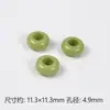 Cuentas de ábaco de colores con agujero grande DIY Aro de agujero mediano Cadena para teléfono móvil Pulsera Anillo colgante Cuerda para el cabello Juguetes para niños Accesorios de joyería