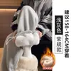 Calça de Moletom Esportiva de Lã de Cordeiro para Mulheres, Outono e Inverno, Forrada com Fleece, Espessa, Quente, Calça Jogger de Algodão, Calça Casual de Perna Reta e Perna Larga
