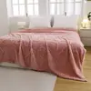 Manta de Tafetán Mariposa Flor Doble Cara Transfronteriza, Manta Chal Multifuncional Jacquard Tridimensional Engrosada, Manta para Siesta, Manta para Cubrir Aire Acondicionado