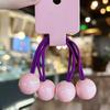 Cor de Doce Infantil Doce Fofo Bola Bola de Borracha Anel de Cabelo Feminino Cabelo de Princesa Acessórios de Cabelo Headwear Versátil