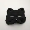 Adereços de Convenção de Cosplay de Gato de Pelúcia, Fantasia Longa de Pelúcia com Máscara de Halloween, Gato Preto para Diversão e Entretenimento