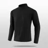 Moletom Casual Masculino de Tecido Waffle para Primavera e Outono de 2026, para Uso ao Ar Livre, com Meio Zíper, para Corrida, Esportes, Gola Alta, Camada Interna Longa, Estilo Masculino