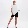 Comercio Exterior Transfronterizo Europeo y Americano 2026 Camiseta Versátil de Color Sólido para Mujer Verano Estilo Casual Holgada Moda Manga Corta En Stock