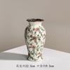 Jarrón de Cerámica Azul y Blanco con Grietas de Hielo Pintado a Mano Retro Adornos Estilo Pastoral Sala de Estar Arreglo Floral Hidropónico Recipiente Decorativo para Flores Nuevo Chinoiserie