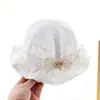 Chapéu de Bebê Primavera e Outono Chapéu de Pescador 2025 Novo Chapéu de Sol para Bebê Menina Doce e Fashion Chapéu de Sol para Bebê
