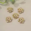 Anillo de estrella de circonita incrustada en oro de 18K, cuentas espaciadoras de cobre, accesorios para pulseras y collares hechos a mano para DIY, en stock, venta al por mayor