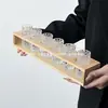 Nuevo Vaso Pequeño de Lujo Ligero con Relieve Vidrio Espeso Copa para Vino Blanco Pequeño para el Hogar de Una Sola Copa Patrón de Piedra Preciosa para Licores