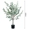 Atacado Transfronteiriço de Oliveira Artificial, Plantas Verdes Artificiais para Decoração de Casa Nórdica, Plantas com Folhas de Oliveira, Árvores Falsas para Decoração de Chão