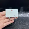 Pendientes de Serie de Diseño Original con Agujas de Plata S925, Galvanizado Ecológico, Moda Versátil de Lujo Ligero de Nicho Venta Directa