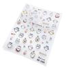 Pegatinas de uñas finas resistentes con relieve de camuflaje, lindas estrellas de dibujos animados, muñeca SP, giicawa mikko