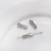 Relleno de Oro de 18 Quilates Conservación del Color Barra Larga Cuentas Tubulares Imitación Barroca Barra Larga Espaciadores Lisos Accesorios para Cuentas de Collares Hechos a Mano DIY