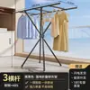 Secador de roupas dobrável quarto secagem ao sol colchas de chão retrátil cabide de roupas casa apartamento pequeno varanda interna sapato roupas chapéu rack