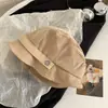 Sombrero de Pescador Vintage de Pana Maillard para Mujer, Nuevo Sombrero Retro Estilo Japonés Otoño/Invierno 2026, Sombrero de Cubo Adelgazante