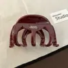 Pinza para el pelo grande de lunares estilo coreano para cabello grueso, pinza de tiburón dulce y elegante para la parte trasera de la cabeza, accesorio para el cabello de alta gama y exquisito