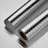 CTZS Adesivo Protetor de Parede de Folha de Alumínio Metálico Prata Fosco Simples Filme de Cozinha Estilo Industrial Simples Autoadesivo Resistente a Altas Temperaturas à Prova de Óleo à Prova d'Água Anti Gordura Para Fogão Armário Bancada Superfície da Cozinha Cobertura 40cmx1m/3m/5m/10m
