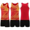 Nuevo Traje de Atletismo para Mujer Chaleco de Entrenamiento Shorts Correr Maratón Secado Rápido Examen Físico Uniforme de Equipo Deportivo de Competición