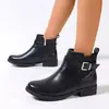 Botas curtas versáteis populares europeias e americanas com alça dupla, antiderrapantes, confortáveis, que aumentam a altura, resistentes ao desgaste, modelo novo 2026