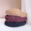 2024 Chapéu Belle Decorativo de Etiqueta Pequena Moda Feminino Outono e Inverno Versátil Casual Chapéu de Pintor Elegante Moderno Chapéu de Abóbora