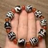 Venta al por mayor de fábrica Pulsera Duobao Tianzhu estilo Xizang ágata viejo escama de dragón ágata alto en aceite Pulsera Duobao Tianzhu pulpa vieja envuelta