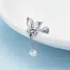 Aretes Perforados de Acero de Titanio Verticales para Agujeros de Oreja Aretes de Hélice de Acero Inoxidable con Circonita Joyería para Piercings Aretes de Flor para Labio con Rosca Externa