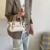 Bolsa de Mão Feminina Padrão Lichia Retrô Outono e Inverno 2026 Nova Moda Nicho Bolsa Tote de Mão Versátil Bolsa Transversal