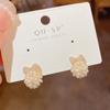 Pendientes de Borla de Zirconia Microincrustada Estilo Japonés y Coreano para Mujer, Elegantes, Modernos, Dulces, Versátiles, Venta al por Mayor