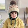 Chapéus Infantis Quentes Outono e Inverno Meninos e Meninas Árvore Pequena À Prova de Vento Chapéu Lei Feng com Proteção para Orelhas Chapéu de Lã Tricotado Espesso para Bebê