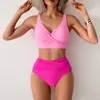 Bikini conservador nuevo europeo y americano para mujer 2026, traje de baño de exportación de Amazon, conjunto sexy de dos piezas