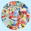 50 Pegatinas Creativas de Tomate para Fundas de Teléfono DIY, Botellas de Agua, Equipaje, Materiales de Diario y Decoración de Portátil