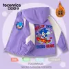 Chaqueta con Forro Polar Super Mouse para Niños, Chaqueta con Capucha Cortavientos Infantil, Ropa Exterior Elegante Bloque de Color Otoño e Invierno para Niños