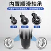 Silla giratoria de paso negro rueda de silla giratoria rueda universal silla de e-sports silla de oficina polea rodillo base de silla de computadora de doble rodamiento PU