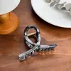 Pinza para el Cabello Grande con Patrón de Mármol de Gama Alta, Material de PC, Pasador Anticaída, Peinado Recogido en la Parte Trasera de la Cabeza, Moderno Accesorio para el Cabello de Pinza Tiburón