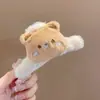 Grampo de Pelúcia Outono e Inverno Grande Boneca Fofa Grampo de Cabelo Urso Cabelo Tubarão Grampo de Cabelo Grampo Grande Acessório de Cabeça