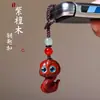 Llavero Colgante Zodiaco Serpiente Doce Animales con Incienso de Sándalo, Adorno de Llave de la Paz, Colgante Creativo para Cadena de Teléfono para Hombres y Mujeres