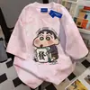 Camiseta de Manga Corta con Diseño Tie-Dye Estilo Coreano Estilo Perezoso para Hombres y Mujeres, Top Casual Suelto y Versátil de Verano para el Trabajo