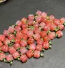 Ágata Fuente de Sal Carvado de Caqui Adornos Exquisitos Colgante Pequeño Pulsera Accesorios de Cuerda Tejida Fábrica Venta al por Mayor