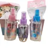 Em Estoque Frasco Spray Transparente 75ml Frasco Spray para Pets Frasco Dispensador de Líquido Frasco com Borrifador Lateral Atacado