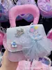 Bolso infantil estilo princesa Chanel, bonito bolso infantil, bolso bandolera de moda para mujer, bolso infantil combinable, venta al por mayor