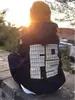 Moletom com Capuz Bordado High Street Americano Masculino Outono e Inverno Marca Tendência Oversize Peso Pesado Jaqueta de Casal com Capuz Interno
