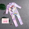 Verão 2025 Novo Roupa de Banho Infantil Calças de Manga Longa Proteção Solar Roupa de Banho para Meninas Desenho Animado Meninas