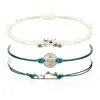 Amazon AliExpress Nuevo Pulsera Tejida con Cera Bohemia Conjunto de Moda para Mujer Ola Tobillera