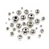 30-100 Contas de Aço Inoxidável Cor Duradoura Contas Espaçadoras com Furo Passante Contas Furadas Posicionamento Contas Soltas Acessórios para Joias DIY