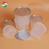 Frasco de Plástico PP con Boca Ancha, Grado Alimenticio, con Tapa de Aluminio, Recipiente de Empaque para Snacks, Pasteles y Postres, Recipiente de Fácil Apertura