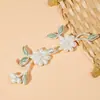 Botão Cheongsam Pérola Flor de Damasco Enchido à Mão Chinês Feito à Mão Botão Retrô Terno Tang Traje Étnico Decoração