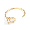 Pulseira de Abertura de Pérola Amazon Transfronteiriça Moda para o Dia a Dia Pulseira Ajustável de Abertura